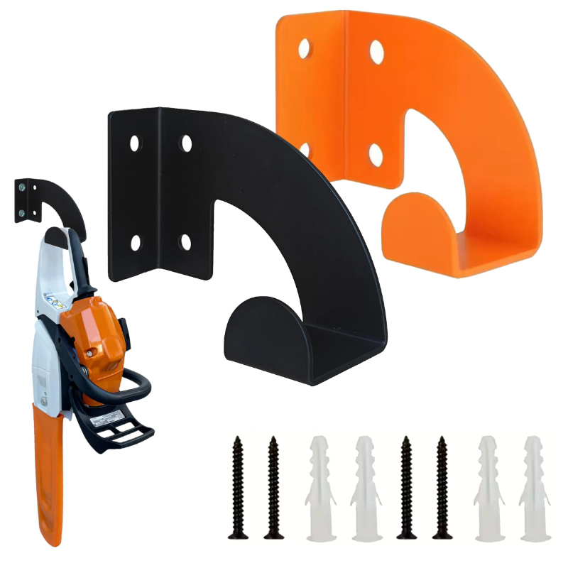 Workshop Tools On Wall - Heavy Duty Metal Chainsaw Wall Mount