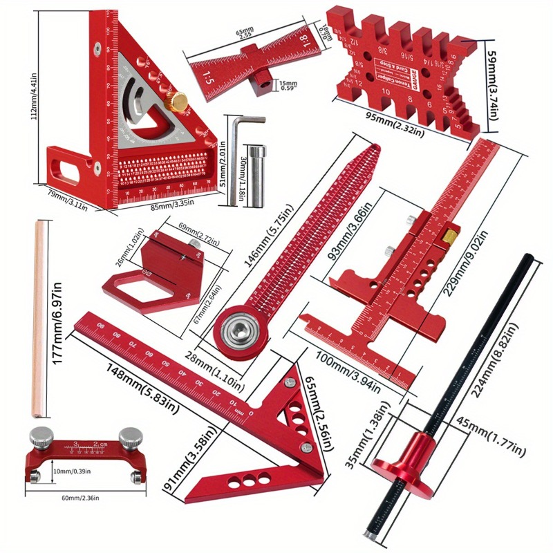 Workshop Carpenter Square Set  - огляд і ціна Workshop Joinery Tools