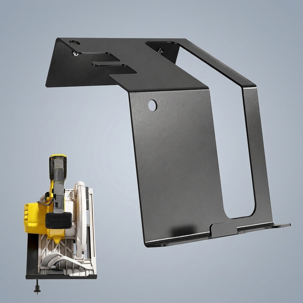Heavy-Duty Circular Saw Holder - огляд і ціна Workshop Tools On Wall