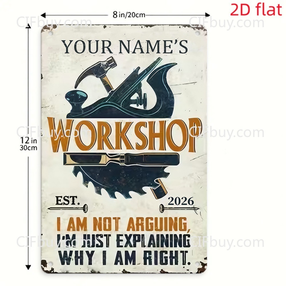 Custom Name Workshop Metal Sig - огляд і ціна Workshop Tools Name